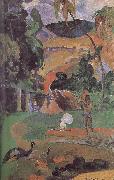Paul Gauguin There are peacocks scenery Spain oil painting artist